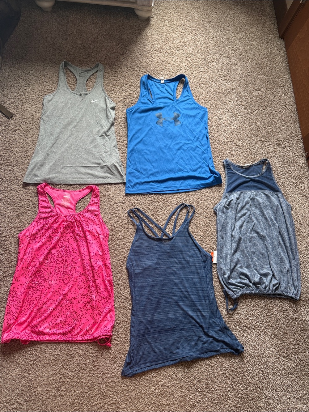 Under Armour Blue Racerback Tank Top